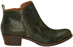 Lucky Brand Women's Basel Rifle Green Wide Width Low Cut Ankle Booties