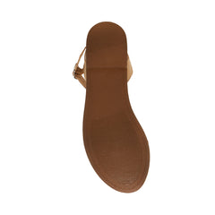 Steve Madden Donddi Open Toe Ankle Strap Banded Flat Sandals Taupe Suede