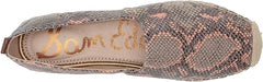 Sam Edelman Khloe Mesa Nude Peach Slip On Rounded Toe Espadrilles Wide Loafers