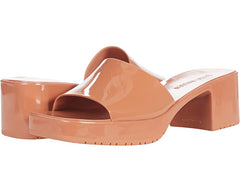 Steve Madden Harlin Camel Open Toe Slide-On Single Strap Heeled Sandal
