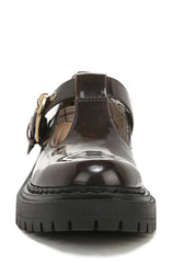 Circus by Sam Edelman Emelia Chestnut Slip On Round Toe Chunky Heel Loafers