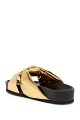 Cape Robbin Moira-35 Styled Comfortable Slip On Open Toe Flat Sandals Shoes