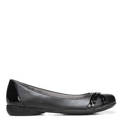LifeStride Aliza Black Fashion Slip On Rounded Toe Flat Heel Ballet Shoes 5