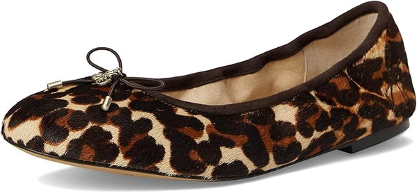 Sam Edelman Felicia Terra Toffee Multi Slip On Rounded Toe Wide Ballet Flats