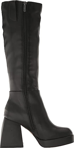 Circus By Sam Edelman Kylie Black Square Toe Knee High Block Geometric Heel Boots