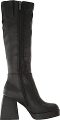 Circus By Sam Edelman Kylie Black Square Toe Knee High Block Geometric Heel Boots