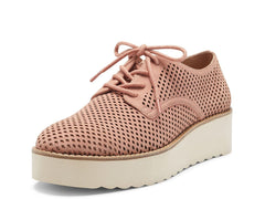 Vince Camuto Nillindie Poise Pink Blush Lace Up Sneaker Platform Oxford Loafers