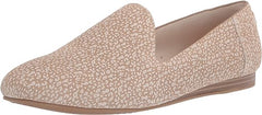 Toms Darcy Natural Mini Leopard Printed Suede Almond Toe Slip On Fashion Flats