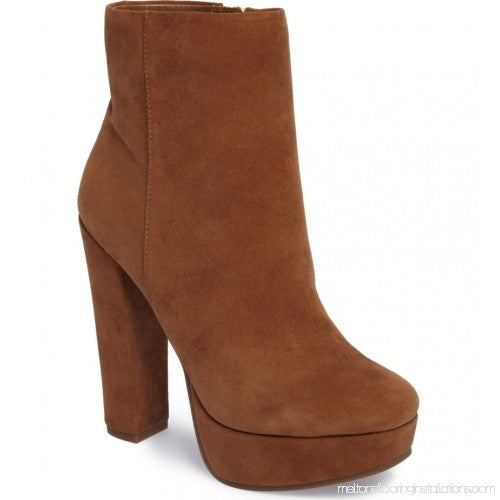 Jessica Simpson Sebille Canela Brown Fashion High Block Heel Platform Booties