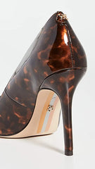Sam Edelman Hazel Tortoise Stiletto Pointy Closed Toe Dress Pump Shoes