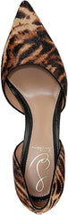 Sam Edelman Victoria Tiger Brown Multi Slip On Pointed Toe Stiletto Heeled Pumps