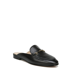 Sam Edelman Laurna Linnie Blakc Leather Elegant Slip On Pointed Toe Classic Mules