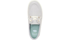 Dr. Scholl's Get Onboard Grey Rounded Toe Slip On Eyelet Detailed Oxfords