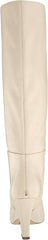 Sam Edelman Vance Modern Ivory Pointed Toe Kitten Heel Knee High Fashion Boots