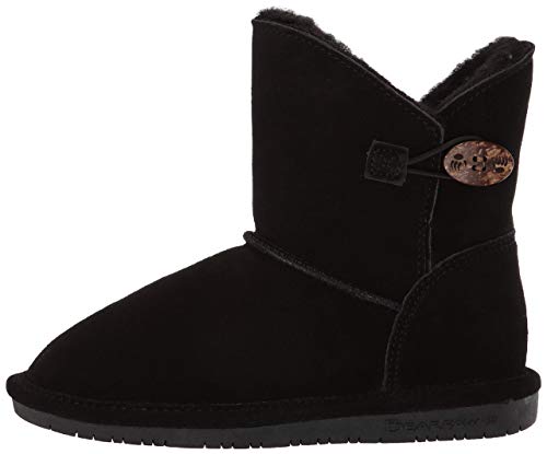 BEARPAW Girls' Rosie YOUTH Fashion Boot, Black (13)