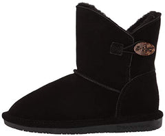 BEARPAW Girls' Rosie YOUTH Fashion Boot, Black (13)