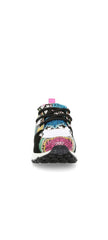 Steve Madden Cliff Snake Multi Round-Toe Lace Up Platform Fashion Sneakers