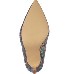 Lauren Lorraine Susan Black Multi Sparkling Glitter Pointy Toe Stiletto Pumps