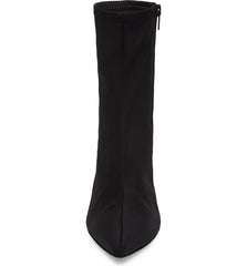 Jeffrey Campbell Siren Black Block Heel Ankle Neoprene Fitted Stretch Booties