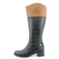 Franco Sarto Women's Chip Wide Calf Tall Riding Leather Boot (6)