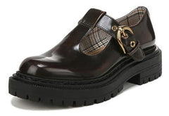 Circus by Sam Edelman Emelia Chestnut Slip On Round Toe Chunky Heel Loafers