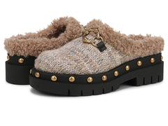 Circus NY by Sam Edelman Annie Cozy Natural Fur Fashion Slip On Platform Mules