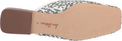 Sam Edelman Leona White Slip On Squared Toe Ornate Woven Detailed Flat Mules