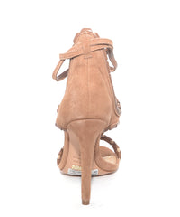 Schutz Amandinha Heeled Open Toe Sandals Saddle Brown Tan Open toe Pumps (6)