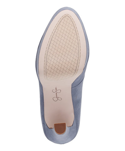 Jessica Simpson Nellah Ash Blue HIgh Heel Platform Pump Thick Heel Rounded Toe