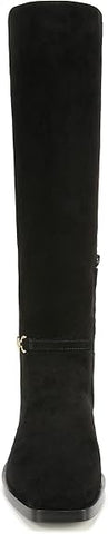Sam Edelman Clive Black Suede Athletic Calf Square Toe Knee High Fashion Boots