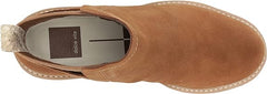 Dolce Vita Huey H2O Brown Suede Pull On Rounded Toe Chunky Platform Ankle Boots