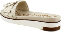 Sam Edelman Ariane Ivory/Natural Lace Open Toe Wedge Platform Leather Sandals