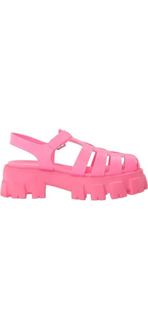 Steve Madden Echo Hot Pink Ankle Strap Chunky Platform Fisherman Sandals