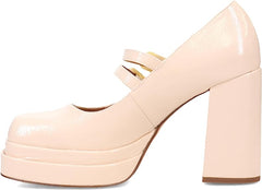 Circus By Sam Edelman Pepper Vanilla Bean Square Toe Buckle Vamp Strap Heel Pump