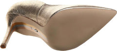 Sam Edelman Hazel Gold Crack Stiletto Heeled Slip On Pointed Toe Dress Pumps