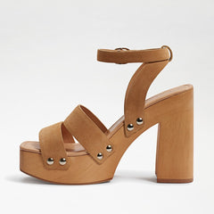 Sam Edelman Rosalind Nude Womens Platform Sandals Block Heel Ankle Strap Pumps