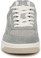 Sam Edelman Harper Sky Grey/Grey Stone Lace Up Round Toe Flat Low Top Sneakers