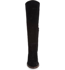 Lust For Life Jordan Boot Black Suede Chunky HeelKnee High Boots