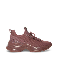 Steve Madden MAXIMA Lace Up  Boyfriend Chunky Platform Low Top Sneakers Mauve