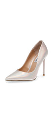 Steve Madden Vala Platinum Fashion High Heeled Pointed Toe Stiletto Dress Pumps