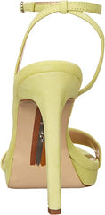 Sam Edelman Jade Kiwi Buckled Ankle Strap Open Toe Stiletto High Heel Sandals