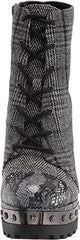 Jessica Simpson Irella High Heel Lug Sole Lace-up Platform Boots Black & White