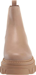 Sam Edelman Daelyn Sesame Chunky Heel Rounded Toe Pull On Combat Ankle Boots