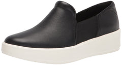 Clarks Layton Band Black Leather White Platform Slip On Wedge Platform Sneakers