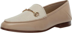 Sam Edelman Loraine Sandshell Leather Almond Toe Slip On Classic Wide Loafers