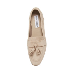 Steve Madden Colorado Tan Squared Toe Slip On Tassel Loafer Dress Flats Shoes