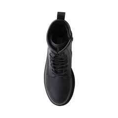 Steve Madden Betty 2.0 Black Rounded Closed Toe Lace Up Classic Combat Boots