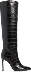 Jeffrey Campbell ARSEN HI Black Stiletto Knee High Pointed Toe Dress Boots