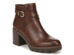 Naturalizer Madalynn Black Cinnamon Fashion Buckle Water Repellent Ankle Boots W
