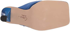 Circus by Sam Edelman Skeet Cobalt Slip On Spool Heel Open Toe Heeled Sandals